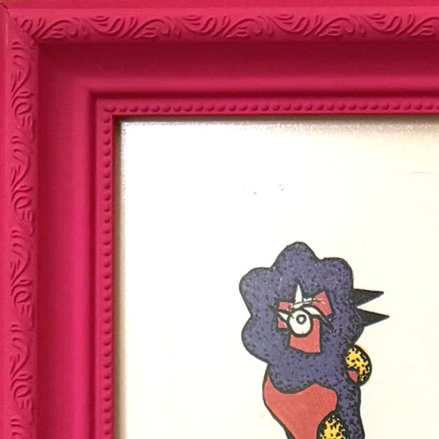 SPK NIX, corner of the frame made by the artist