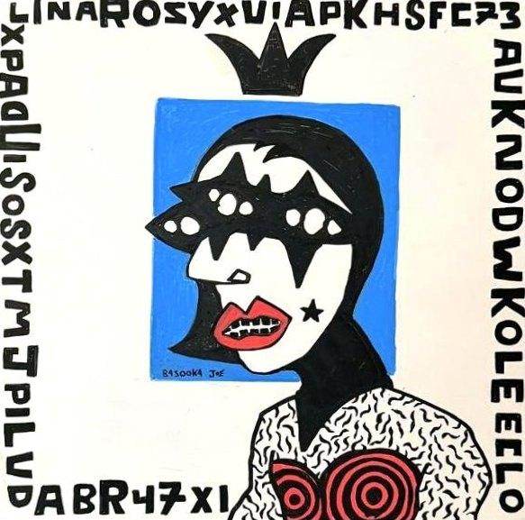 ABR47XI by Bazooka Joe. Acrylic on wood panel