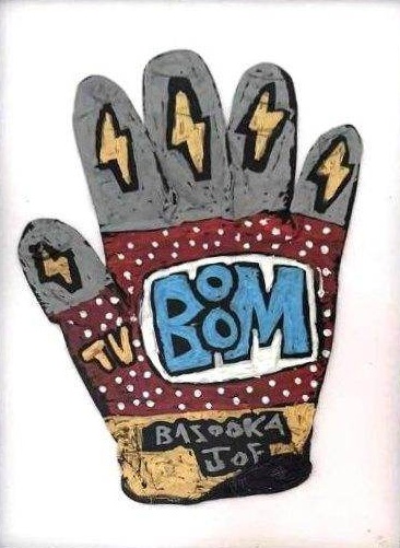 Boom Glove by Bazooka Joe. Painted glove, framed
