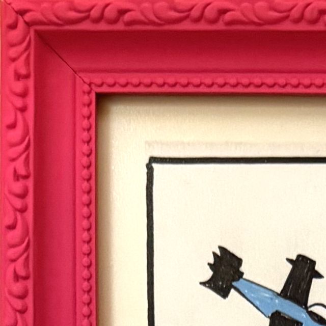 Sail Head, corner of the frame made by the artist