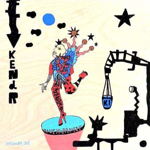 KENJR by Bazooka Joe. Acrylic on wood panel
