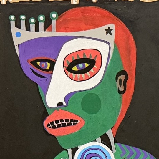 ARTik by Bazooka Joe, detail: the mask and crown