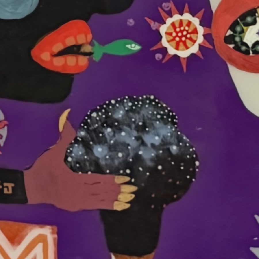 Galaxy in the hand, detail