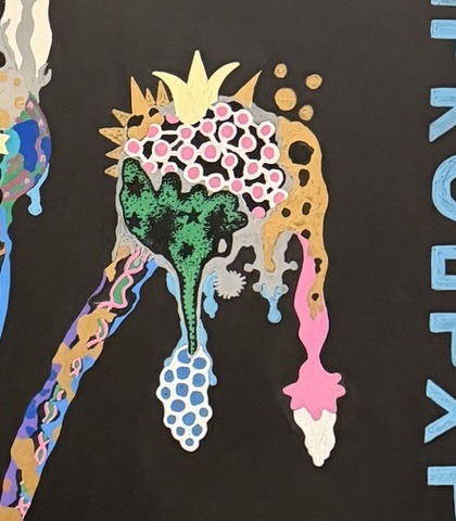 Bouquet from the Garden of Eden by Bazooka Joe, detail: the right-hand bloom