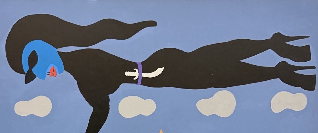 Garden of Eden by Bazooka Joe, detail: the flying figure