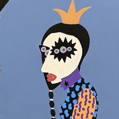 Garden of Eden by Bazooka Joe, detail: the crowned figure