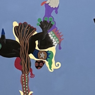 Garden of Eden by Bazooka Joe, detail: the horned bird