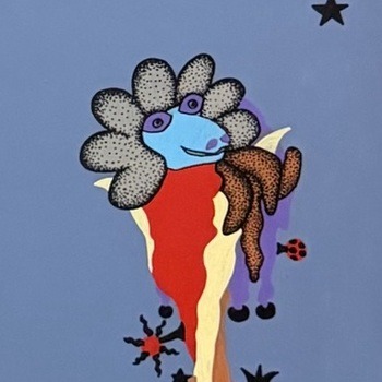 Garden of Eden by Bazooka Joe, detail: the flower creature