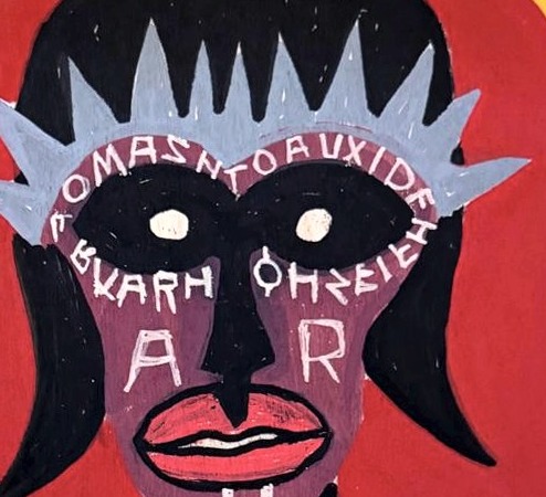 Molaxinon by Bazooka Joe, detail: the face and crown